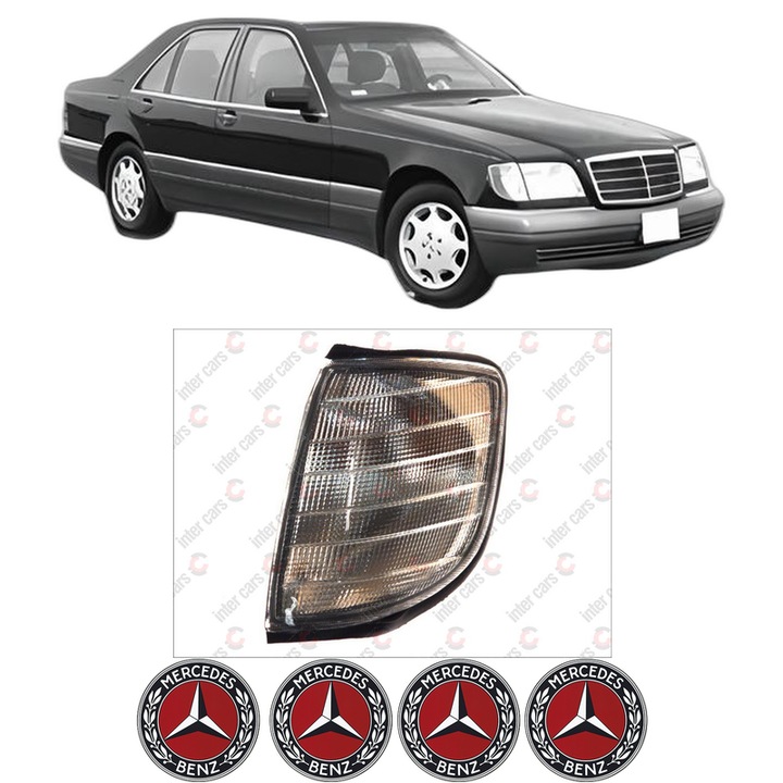 Semnalizator Fata Stanga MERCEDES-BENZ S-CLASS (W140) din 1991-1998, Auto, Depo, 4 Stickere auto cu MERCEDES-BENZ