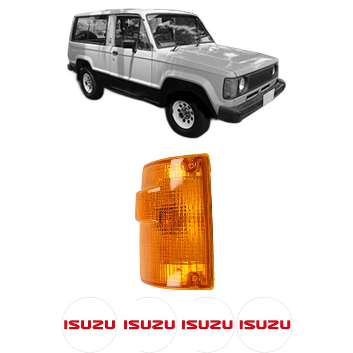Semnalizator Fata Dreapta ISUZU TROOPER I (UBS) din 1983-1991, Auto, Depo, 4 Stickere auto cu ISUZU