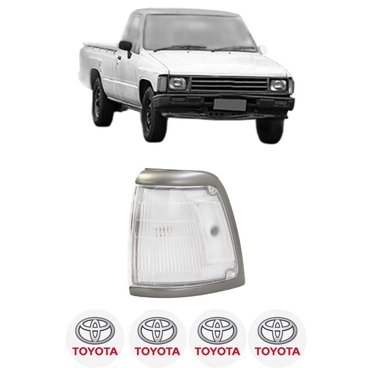 Semnalizator Fata Stanga TOYOTA HILUX IV Pickup (_N5_, _N6_) din 1983-1989, Auto, Depo, 4 Stickere auto cu TOYOTA