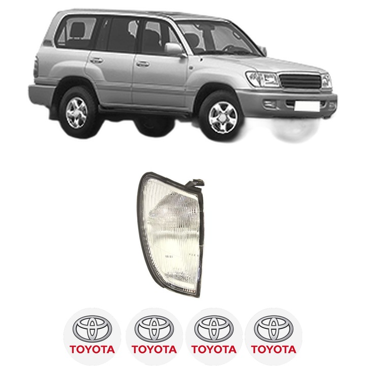 Semnalizator Fata Dreapta TOYOTA LAND CRUISER 100 (_J1_) din 1998-2007, Auto, Depo, 4 Stickere auto cu TOYOTA
