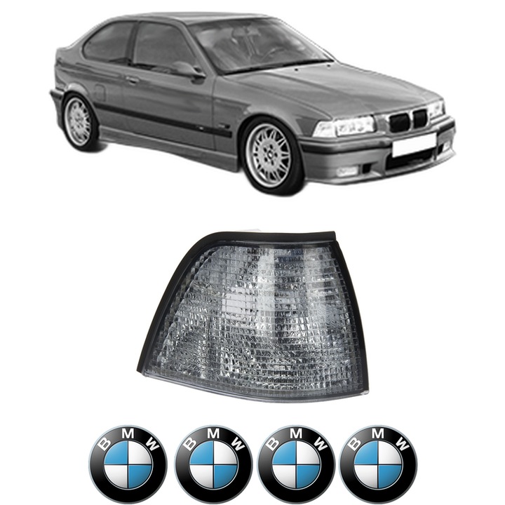 Semnalizator Fata Dreapta BMW Seria 3 Compact (E36) din 1994-2000, Auto, Depo, 4 Stickere auto cu BMW Seria