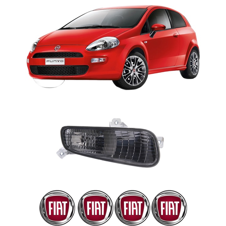 Semnalizator Fata Dreapta FIAT PUNTO EVO Hatchback Van (199_) din 2009-2012, Auto, Depo, 4 Stickere auto cu FIAT