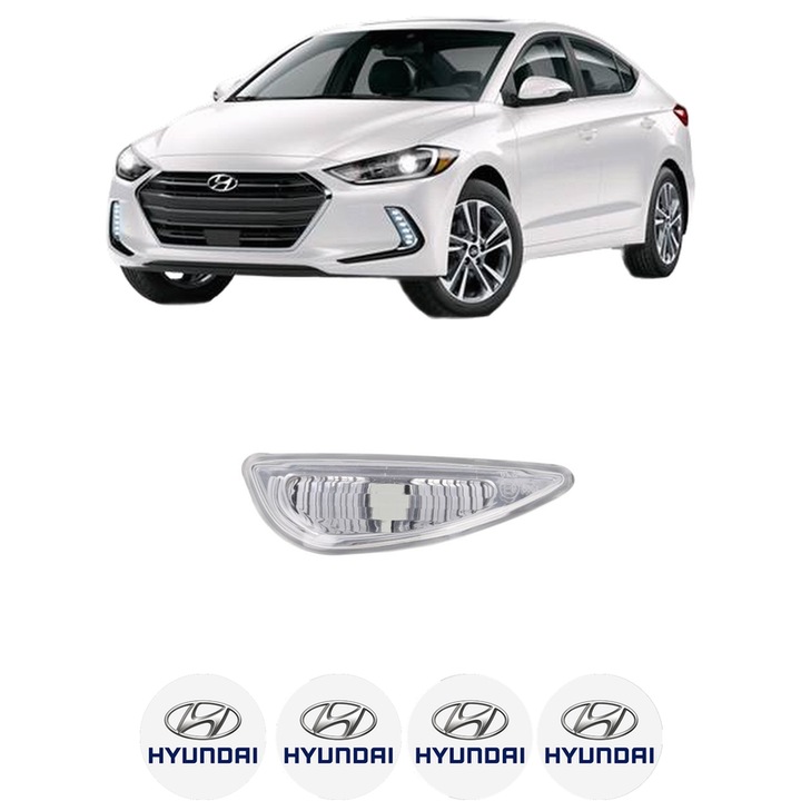 Semnalizator Partea Dreapta HYUNDAI ELANTRA VI Saloon (AD, ADA) din 2015-2020, Auto, Depo, 4 Stickere auto cu HYUNDAI
