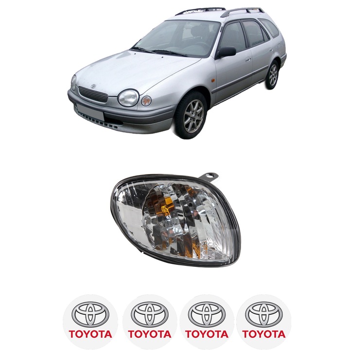 Semnalizator Fata Dreapta TOYOTA COROLLA Estate Van (_E11_) din 2000-2001, Auto, Depo, 4 Stickere auto cu TOYOTA