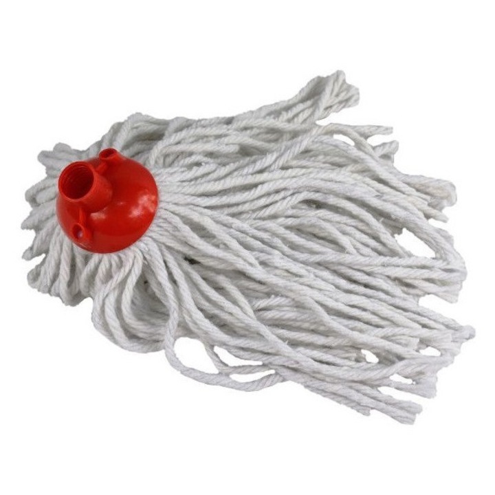 Rezerva mop pentru toate tipurile de podele, FENIKS, 250g, 30cm, alb