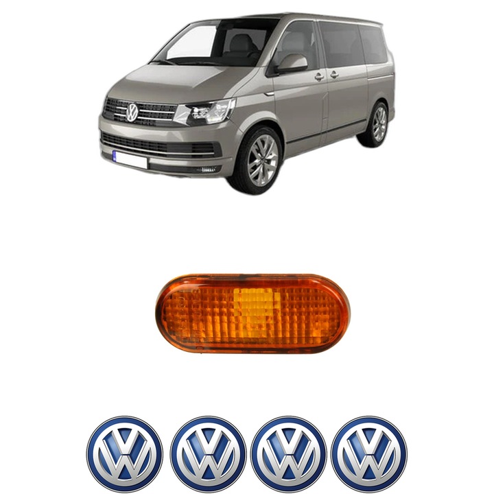 Semnalizator Partea Dreapta / Stanga Volkswagen TRANSPORTER T5 Bus (7HB, 7HJ, 7EB, 7EJ) din 2003-2015, Auto, Depo, 4 Stickere auto cu Volkswagen