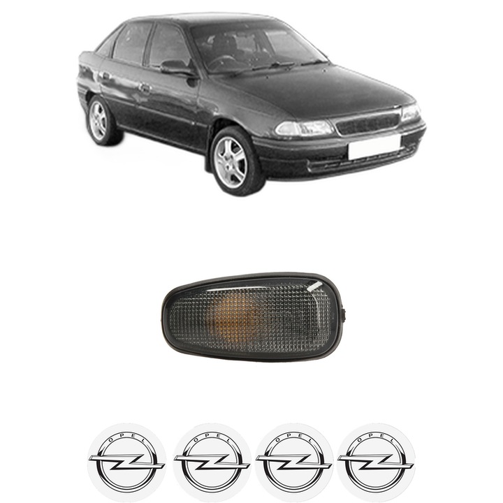 Semnalizator Partea Dreapta / Stanga OPEL ASTRA F CLASSIC Saloon (T92) din 1998-2002, Auto, Depo, 4 Stickere auto cu OPEL
