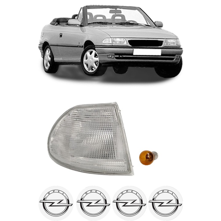 Semnalizator Fata Dreapta OPEL ASTRA F Convertible (T92) din 1993-2001, Auto, Depo, 4 Stickere auto cu OPEL