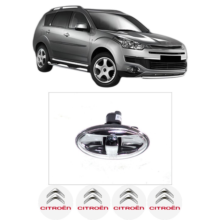 Semnalizator Partea Dreapta / Stanga CITROEN C-CROSSER (VU_, VV_) din 2007-2012, Auto, Depo, 4 Stickere auto cu CITROEN