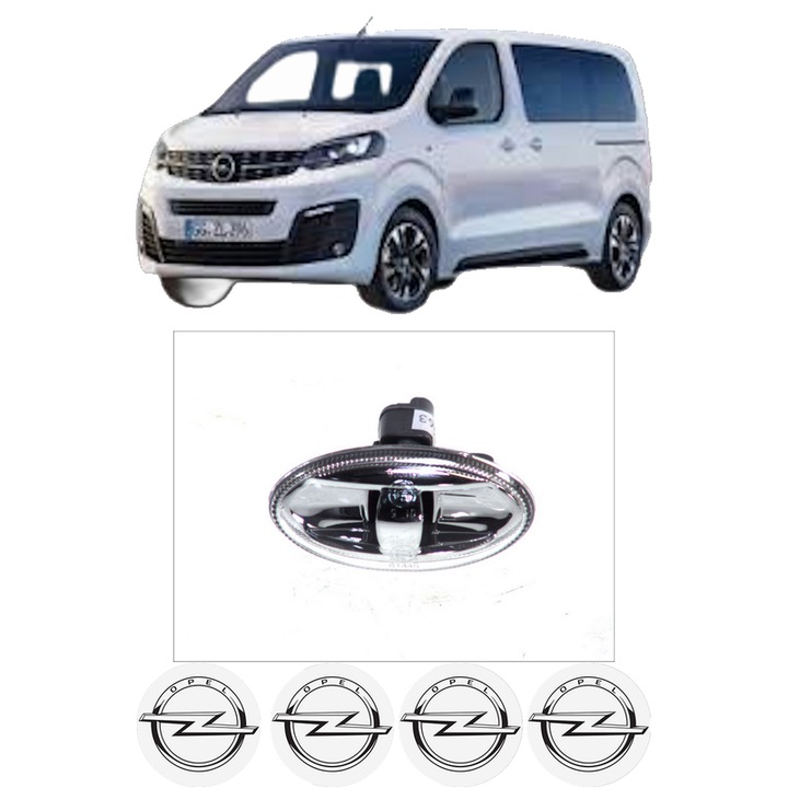 Semnalizator Partea Dreapta / Stanga OPEL VIVARO C Van (K0) din 2019-2024, Auto, Depo, 4 Stickere auto cu OPEL