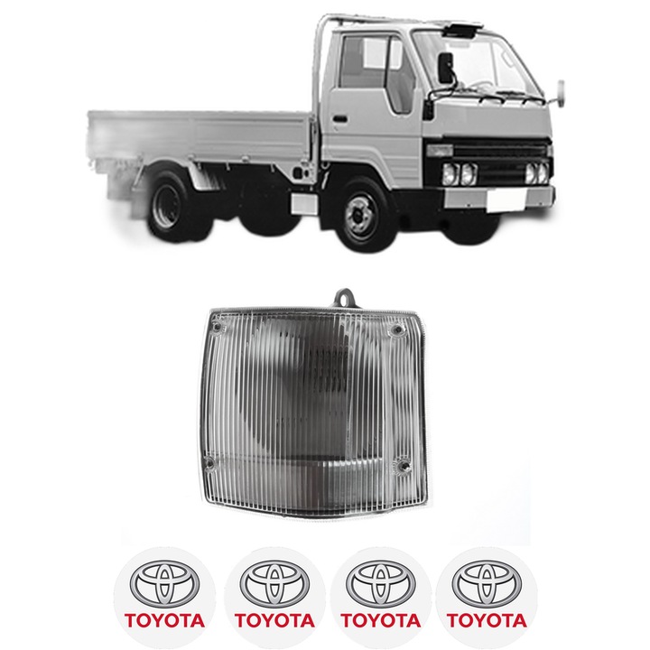 Semnalizator Fata Dreapta TOYOTA DYNA 200 din 1991-1997, Auto, Depo, 4 Stickere auto cu TOYOTA