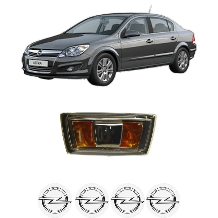 Semnalizator Partea Dreapta OPEL ASTRA H Saloon (A04) din 2007-2014, Auto, Depo, 4 Stickere auto cu OPEL
