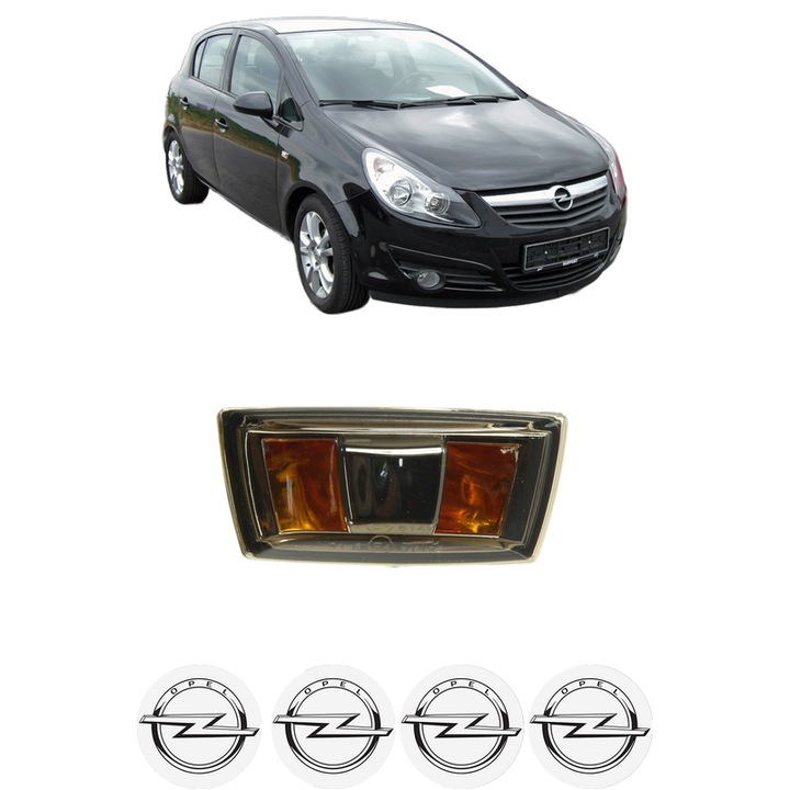 Semnalizator Partea Dreapta OPEL CORSA D (S07) din 2006-2014, Auto, Depo, 4 Stickere auto cu OPEL