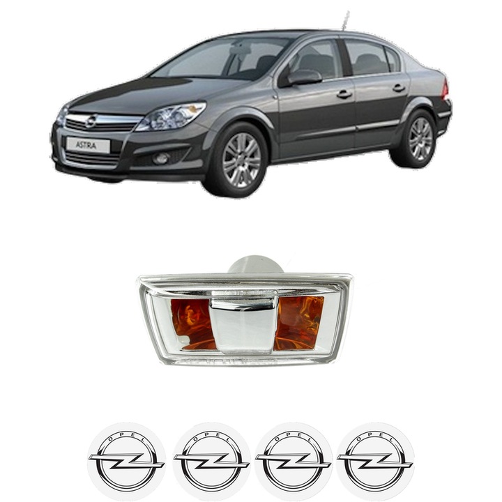 Semnalizator Partea Dreapta OPEL ASTRA H Saloon (A04) din 2007-2014, Auto, Depo, 4 Stickere auto cu OPEL