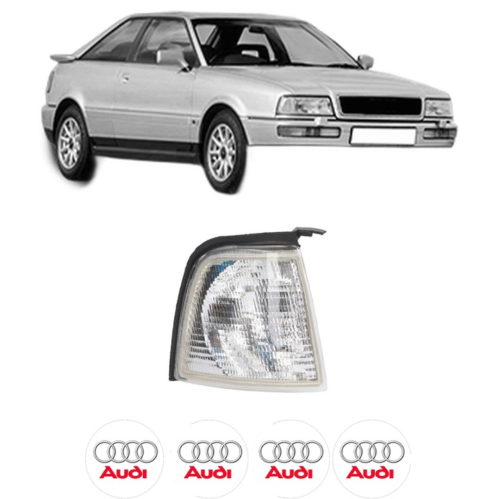 Semnalizator Fata Dreapta AUDI COUPE B3 (89, 8B3) din 1988-1996, Auto, Depo, 4 Stickere auto cu AUDI