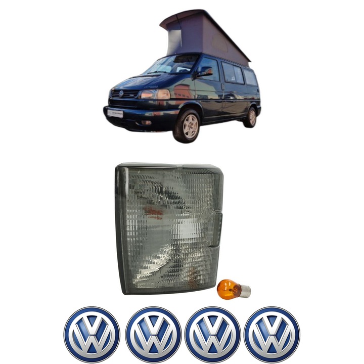 Semnalizator Fata Dreapta Volkswagen CALIFORNIA T4 Camper (7DJ, 7DK, 70J) din 1994-2003, Auto, Depo, 4 Stickere auto cu Volkswagen