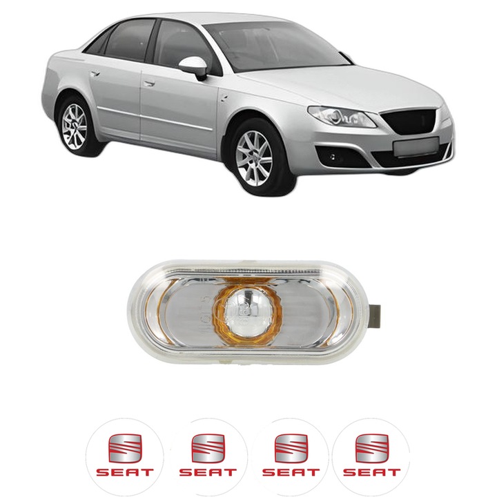 Semnalizator Partea Dreapta / Stanga SEAT EXEO (3R2) din 2008-2013, Auto, Depo, 4 Stickere auto cu SEAT