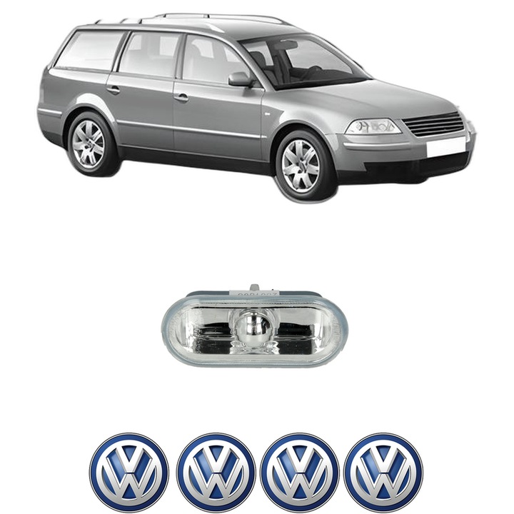 Semnalizator Partea Dreapta / Stanga Volkswagen PASSAT B5.5 Variant (3B6) din 2000-2005, Auto, Depo, 4 Stickere auto cu Volkswagen