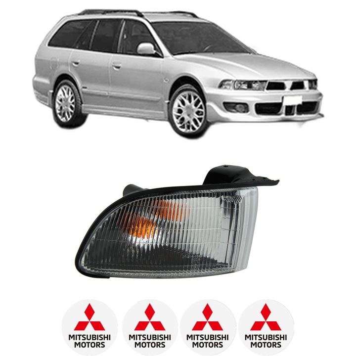 Semnalizator Fata Dreapta MITSUBISHI GALANT VIII Estate (EA_, EC_) din 1996-2003, Auto, Depo, 4 Stickere auto cu MITSUBISHI