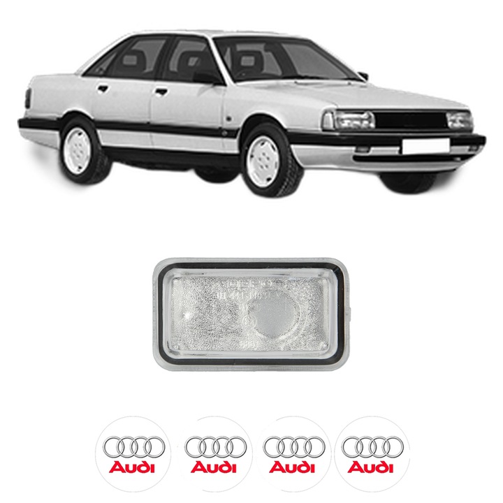 Semnalizator Partea Stanga AUDI 200 C3 Saloon (447, 448) din 1983-1991, Auto, Depo, 4 Stickere auto cu AUDI