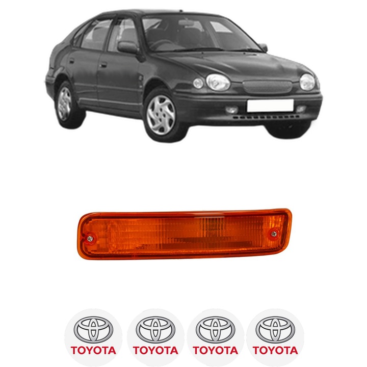 Semnalizator Fata Stanga TOYOTA COROLLA Liftback (_E11_) din 1997-2002, Auto, Depo, 4 Stickere auto cu TOYOTA