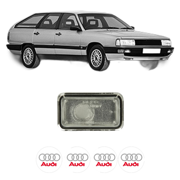 Semnalizator Partea Dreapta AUDI 200 C3 Avant (447, 448) din 1983-1991, Auto, Depo, 4 Stickere auto cu AUDI