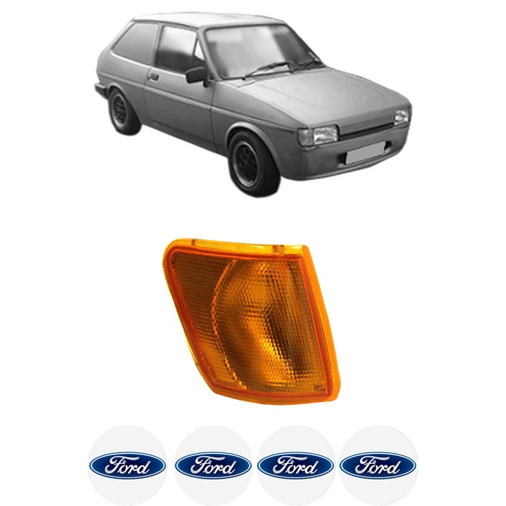 Semnalizator Fata Dreapta FORD FIESTA Hatchback Van (FVD) din 1989-1995, Auto, Depo, 4 Stickere auto cu FORD