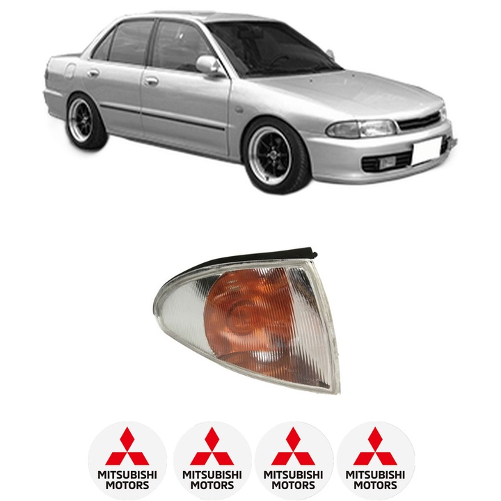 Semnalizator Fata Dreapta MITSUBISHI LANCER V (CB_A, CD_A, CE_A) din 1991-1996, Auto, Depo, 4 Stickere auto cu MITSUBISHI