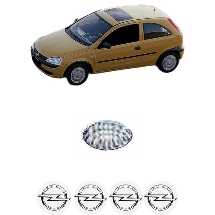 Semnalizator Partea Dreapta / Stanga OPEL CORSA C (X01) din 2000-2009, Auto, Depo, 4 Stickere auto cu OPEL