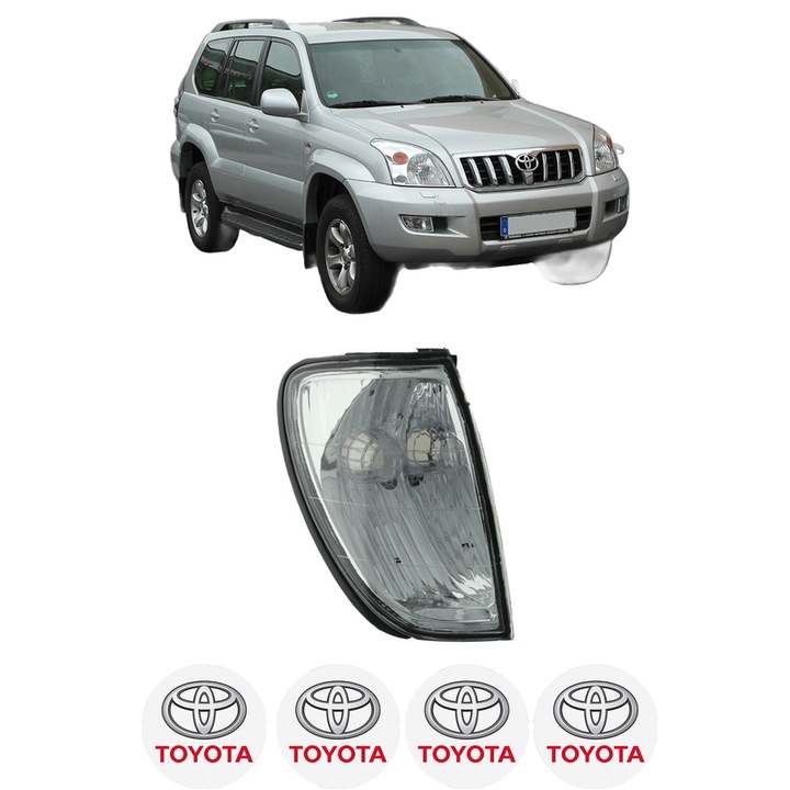 Semnalizator Fata Dreapta TOYOTA LAND CRUISER PRADO (_J12_) din 2002-2010, Auto, Depo, 4 Stickere auto cu TOYOTA