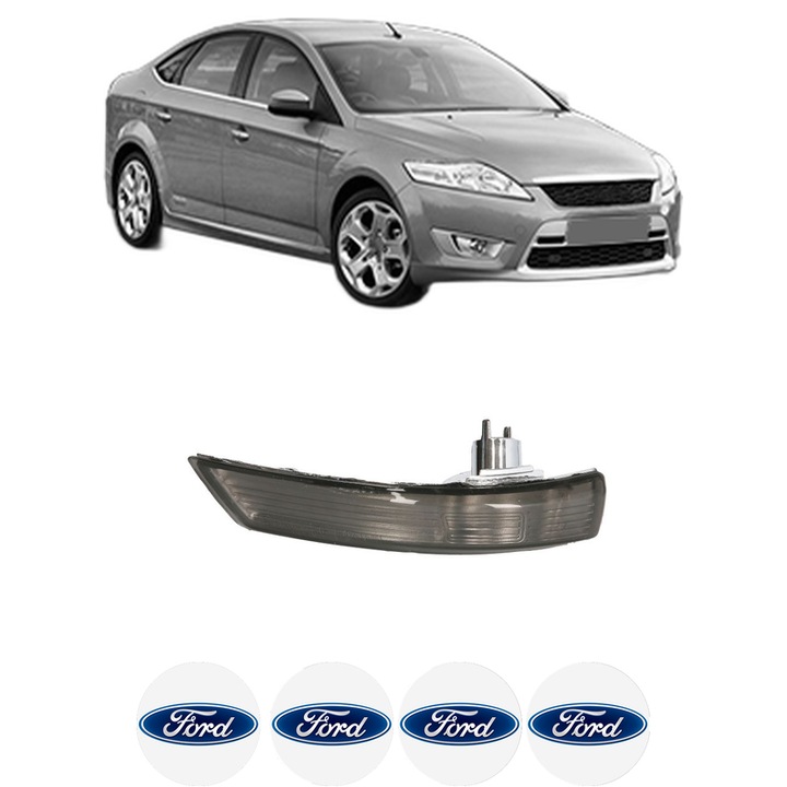 Indicator oglinda Fata Stanga FORD MONDEO IV Saloon (BA7) din 2007-2015, Auto, Blic, 4 Stickere auto cu FORD