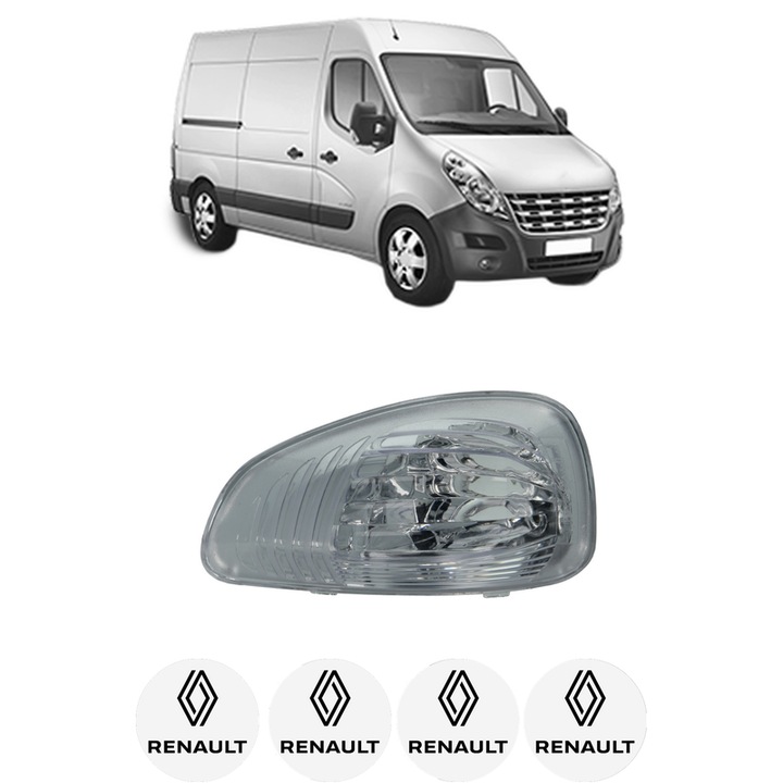 Indicator oglinda Partea Dreapta RENAULT MASTER III Van (FV) din 2010-2018, Auto, Blic, 4 Stickere auto cu RENAULT