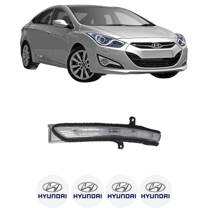 Semnalizator Partea Dreapta HYUNDAI i40 I (VF) din 2012-2019, Auto, Blic, 4 Stickere auto cu HYUNDAI