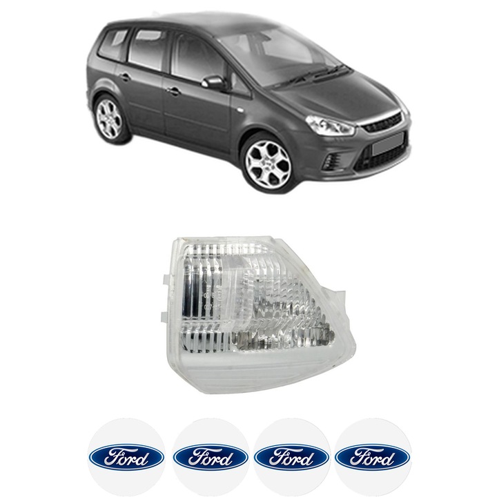 Indicator oglinda Partea Stanga FORD C-MAX (DM2) din 2007-2010, Auto, Blic, 4 Stickere auto cu FORD