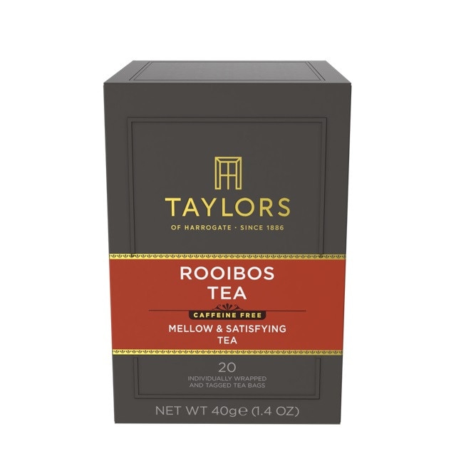 Infuzie ceai Rooibos, Taylors of Harrogate, 20 plicuri ambalate individual, 40 g