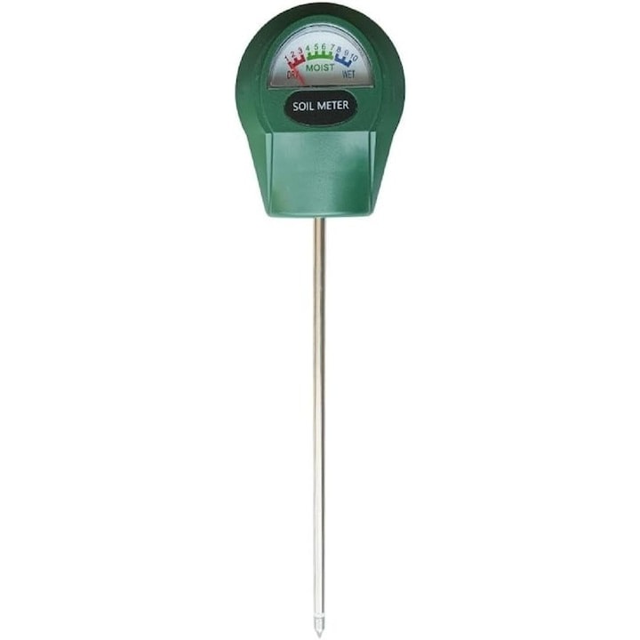 Tester sol pentru determinarea umiditatii, cu tija, pentru gradina, verde, Dodaco®