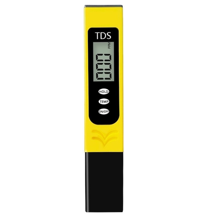 Tester apa profesional, ecran LCD, model TDS-H4 cu 3 butoane, Dodaco®