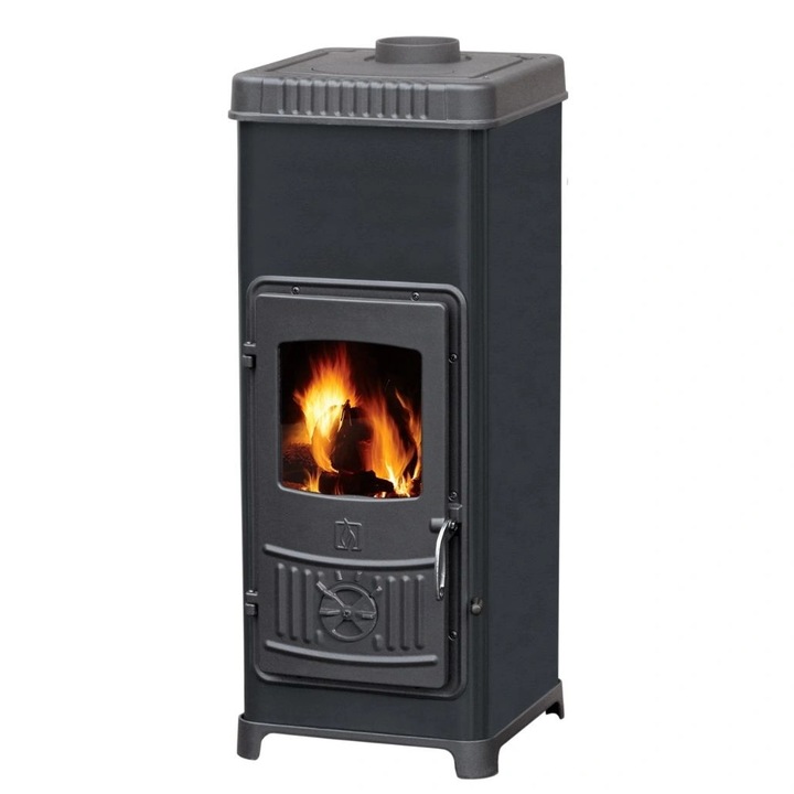 Soba de fonta + plita DONA Negru 7-9 kW, 81,9%, A+