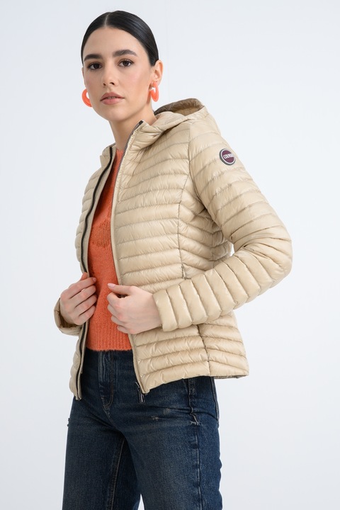 Colmar, Geaca usoara cu umplutura de puf si buzunare cu fermoar, Maro nisip