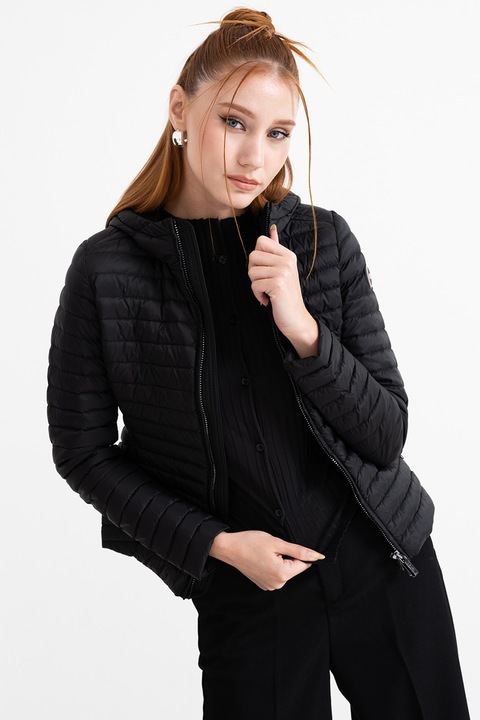 Colmar, Geaca usoara cu umplutura de puf si buzunare cu fermoar, Negru