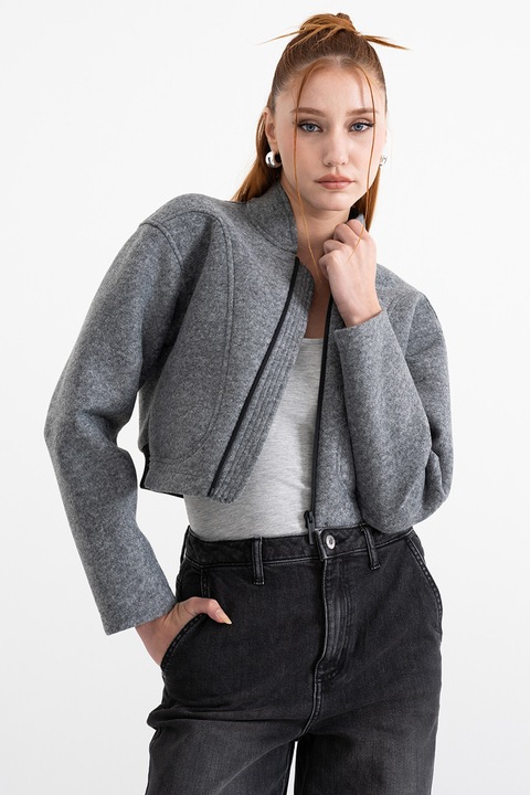 Colmar, Crop gyapjútartalmú dzseki, Szürke