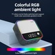 PD120W asztali töltő 4 USB 4 C, hordozható gyorstöltő, univerzális otthoni utazási adapter színes környezeti fénnyel