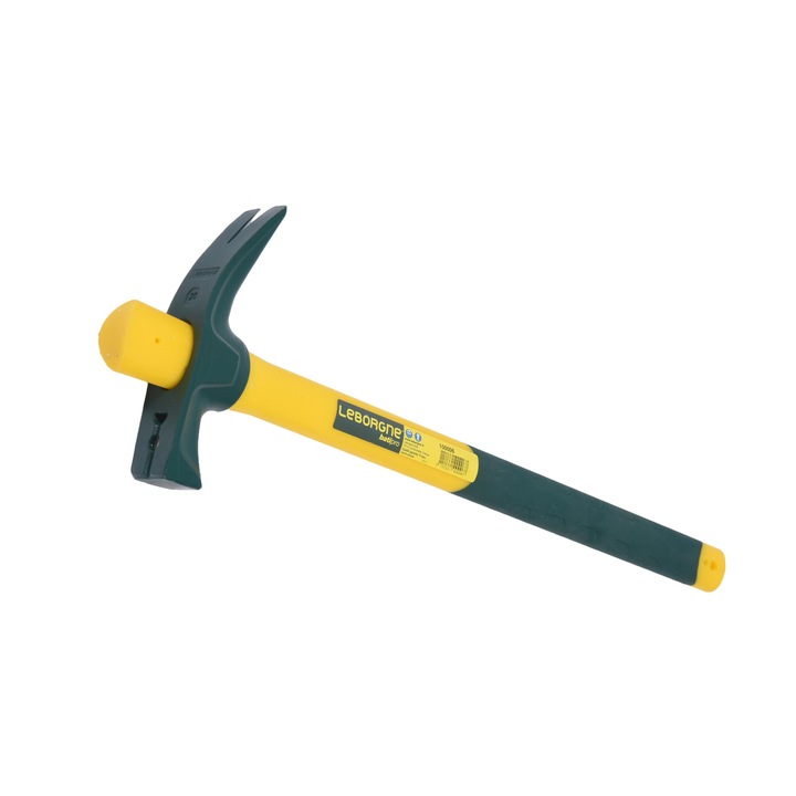 Ciocan dulgher LEBORGNE Batipro model spaniol, otel forjat si calit, maner Novagrip fibra de sticla 37 cm, suprafete laterale de lovire, gheare rotunjite, suport cu magnet pentru cuie