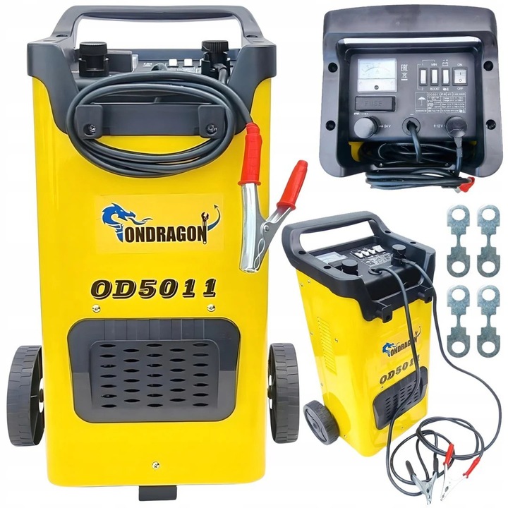 Akkumulátortöltő indító funkcióval, 12 / 24 V, 700 A, Ondragon OD5011