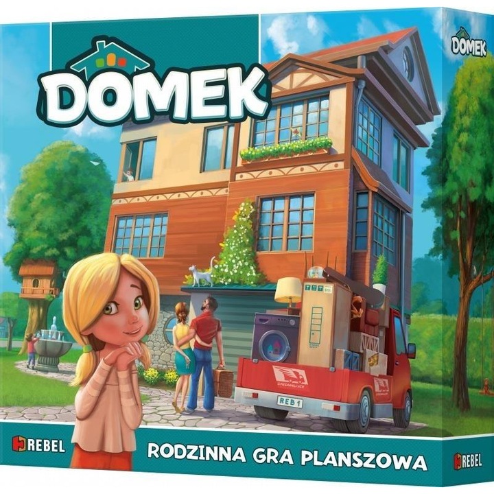 Настолна игра Rebel Domek, креативен интериорен дизайн, за семейството, 3+ години, Многоцветен