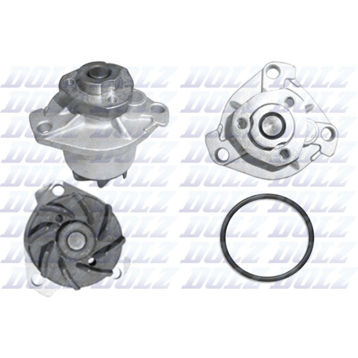 DOLZ A181 vízpumpa Volkswagen VR6-hoz, 2.8-2.9L, könnyű beszerelés, tartós