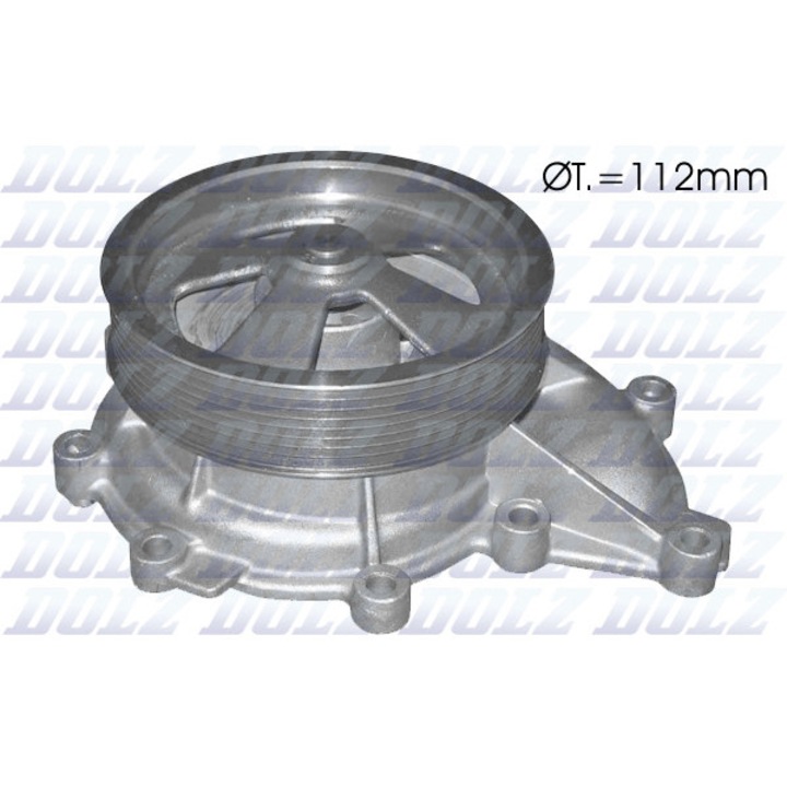 Водна помпа DOLZ, за камиони Scania P/G/R/T/DC11/DC12, устойчива на корозия, E117