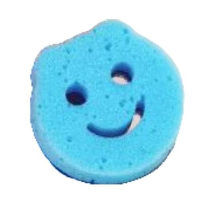 Burete de Vase Smiley, rigid si moale, Albastru, 1 buc
