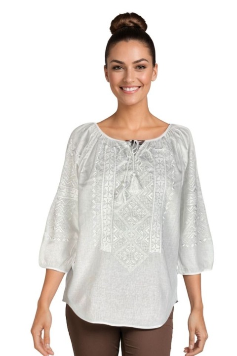 Bluza dama RFN 2 alb crystal, marimea XL
