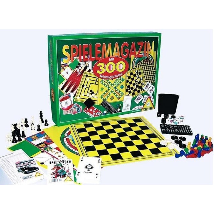 Комплект 300 игри Piatnik, разнообразни, за 6+ години, с аксесоари и инструкции
